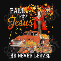 Fall For Jesus He Never Leaves - Cross Jesus Christian Lover Gift Men Crop Top | Artistshot