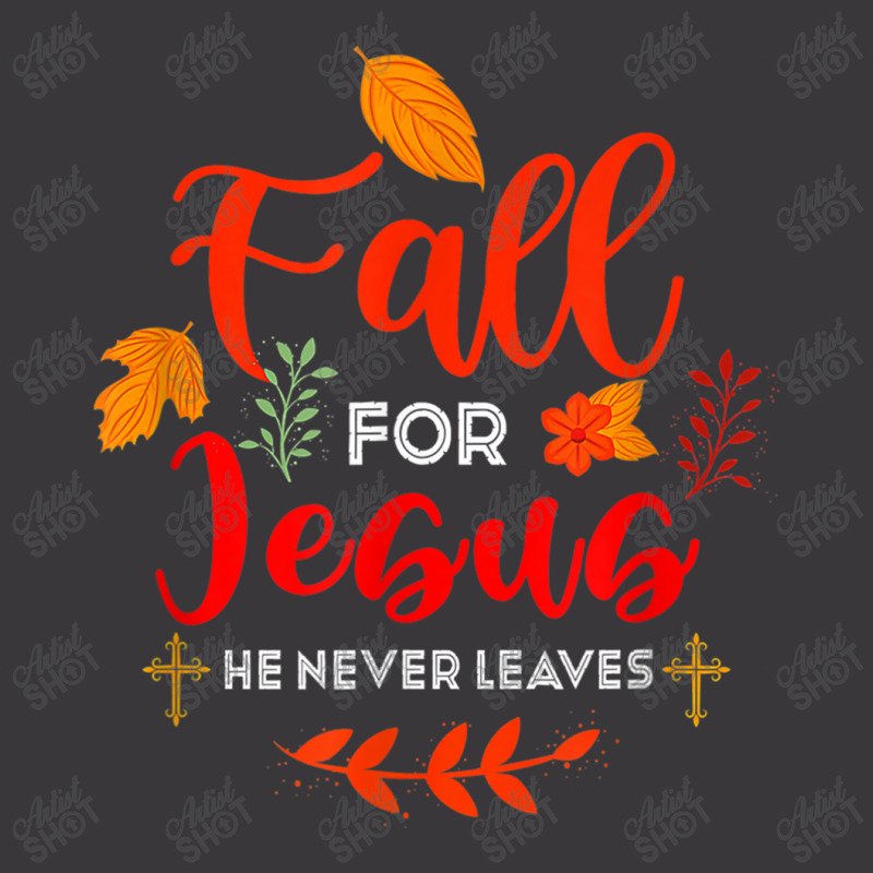 Fall For Jesus He Never Leaves Autumn Christian Prayers Day Gift Ladies Curvy T-Shirt by Aria-Proctor | Artistshot