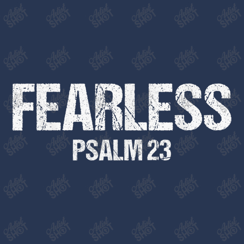 Fearless Psalm 23 Bible Scripture Verse Christian Gift Funny Gift Ladies Denim Jacket by Aria-Proctor | Artistshot