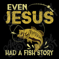 Fishing Gifts - Even Jesus Had A Fish Story Funny Character Videogames Legging | Artistshot