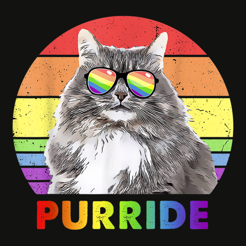 Funny Siberian Cat Rainbow Gay Pride Lgbtq T Shirt Scorecard Crop Tee by PET LOVE | Artistshot