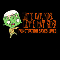 Halloween T  Shirt Punctuation Saves Lives T  Shirt Lightweight Hoodie | Artistshot