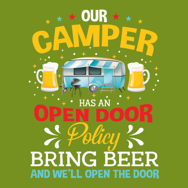 Our Camper Has An Opem Door Policy Bring Beer And Well Open The Door Skinny Tumbler | Artistshot