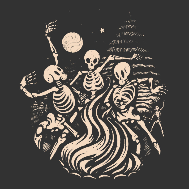 Halloween T  Shirt Skeletons Dancing Around A Fire Under The Moon T  S Baby Bodysuit by oweber478 | Artistshot