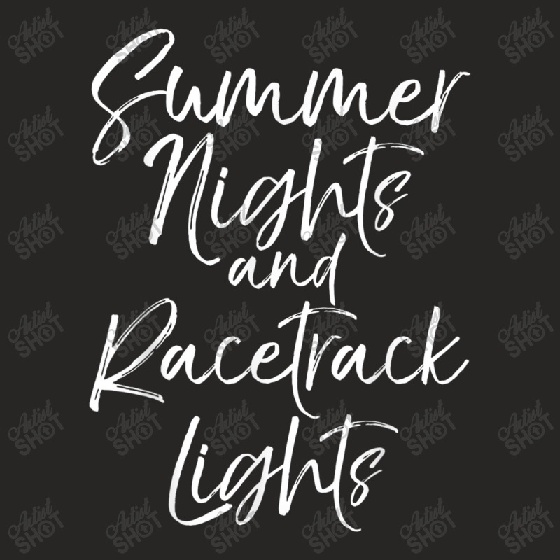 Summer Nights And Racetrack Lights  For Women Race Tee Ladies Fitted T-Shirt by Artist-Shannon | Artistshot