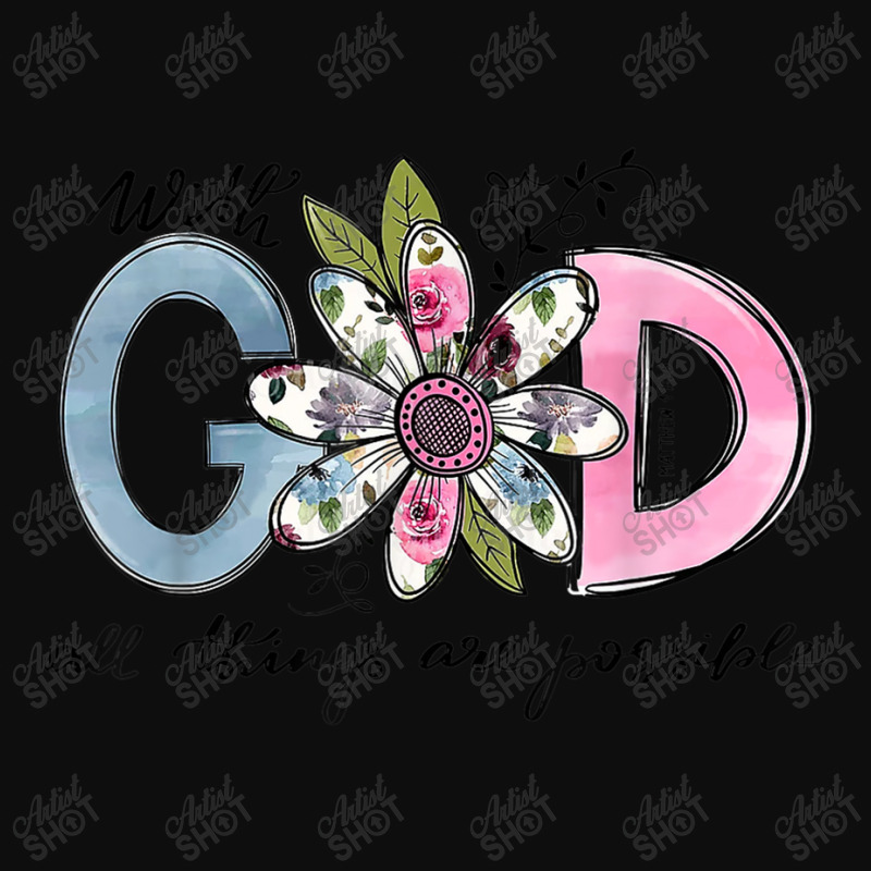 God All Things Are Possible Flower Lover Christian Believer Men Women Crop Top by Aria-Proctor | Artistshot