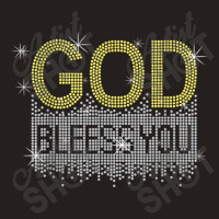 God Blessed You Rhinestone Graphic Funny Christian Woman Tee Mens Funn Tank Top | Artistshot