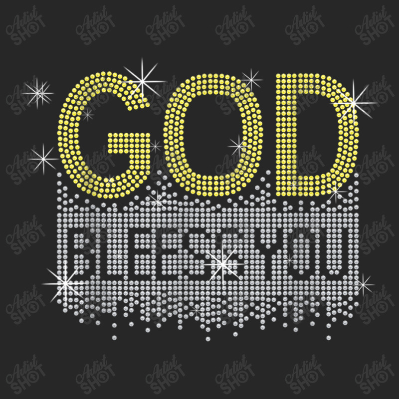 God Blessed You Rhinestone Graphic Funny Christian Woman Tee Mens Funn Men's T-shirt Pajama Set by Aria-Proctor | Artistshot