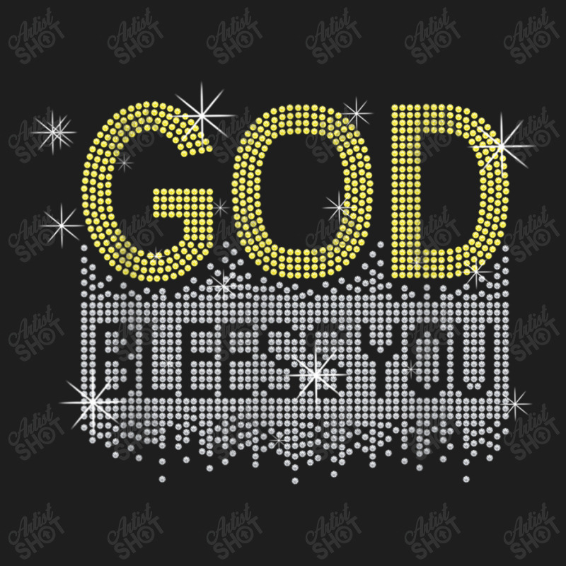 God Blessed You Rhinestone Graphic Funny Christian Woman Tee Mens Funn Classic T-shirt by Aria-Proctor | Artistshot