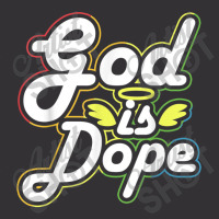 God Is Dope Christian Faith Believer Idea Cartoon Character Vintage Hoodie | Artistshot