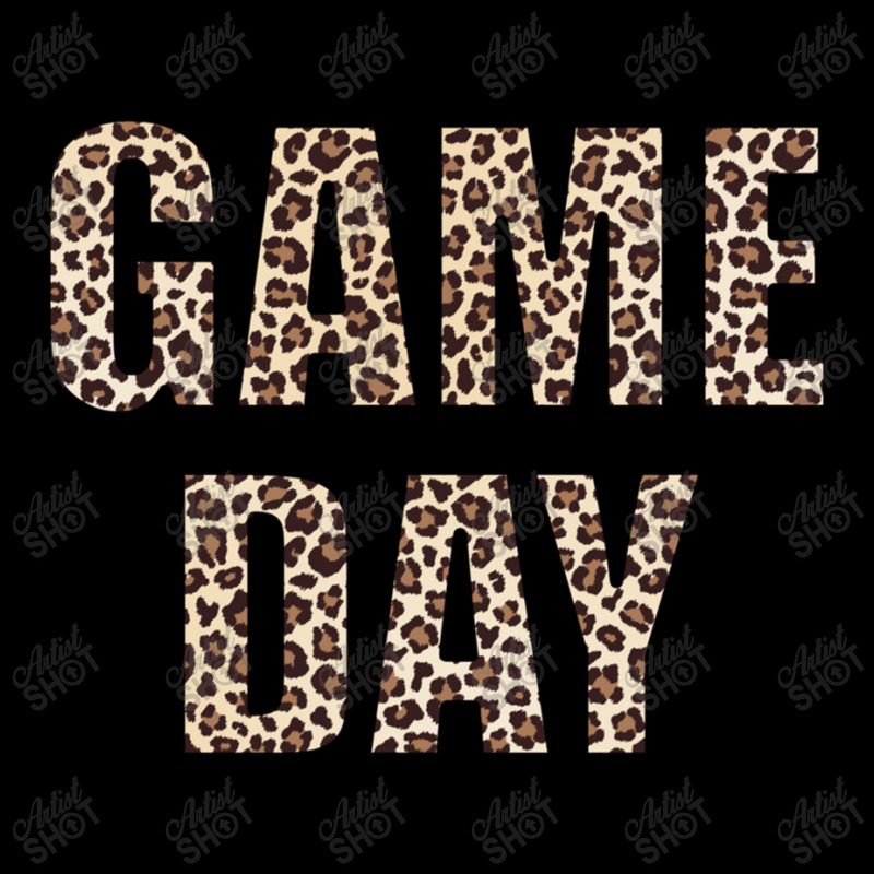 Game Day Leopard Football Fan Big Game Long Sleeve V-Neck Tee by Artist-Shannon | Artistshot