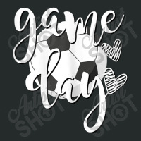 Game Day Soccer Ball With Hearts Soccer Mom Soccer Player Women's Triblend Scoop T-shirt | Artistshot