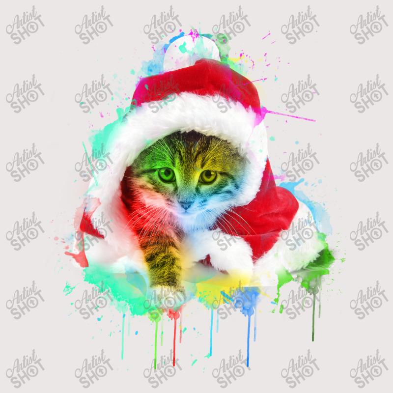 Merry Christmas Cat Pocket T-shirt | Artistshot