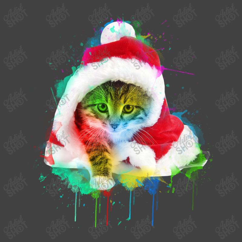 Merry Christmas Cat Vintage T-shirt | Artistshot