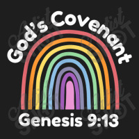 God’s Covenant Rainbow  Genesis 913 Christian Characters Video Game Classic T-shirt | Artistshot