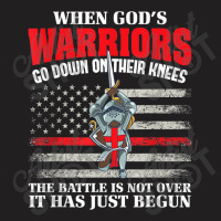 Gods Warrior Christian American Soldier Us Flag Bible Prayer Design Ch T-shirt | Artistshot