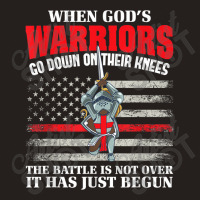 Gods Warrior Christian American Soldier Us Flag Bible Prayer Design Ch Tank Top | Artistshot