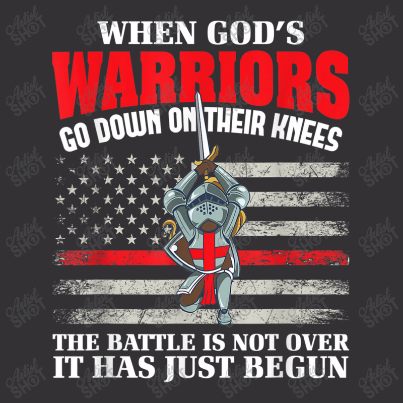 Gods Warrior Christian American Soldier Us Flag Bible Prayer Design Ch Vintage Short | Artistshot