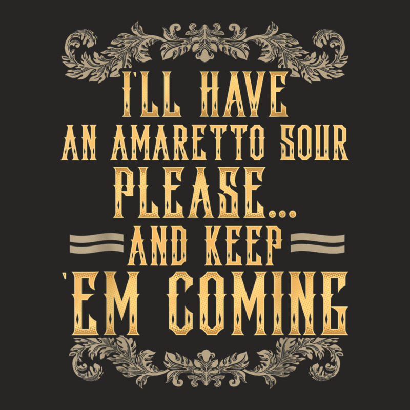 Amaretto Sour Gift Tshirt For Cocktails Drinker Ladies Fitted T-Shirt by AdvaitaLanderos | Artistshot