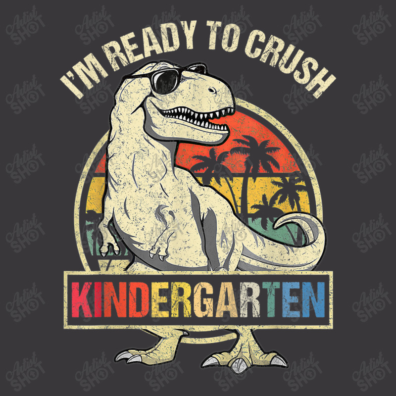 I'm Ready To Crush Kindergarten Dinosaur Boys Back To School Ladies Curvy T-Shirt by Artist-Shannon | Artistshot