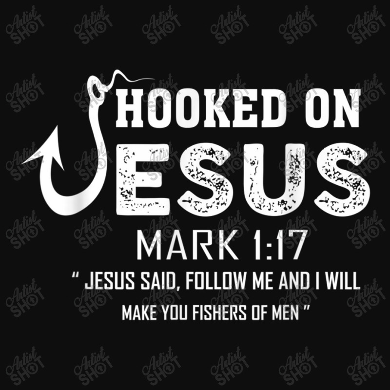 Hooked On Jesus Mark 117 Religious Bible Verse - Fishermen Day Gift Crop Top by Aria-Proctor | Artistshot