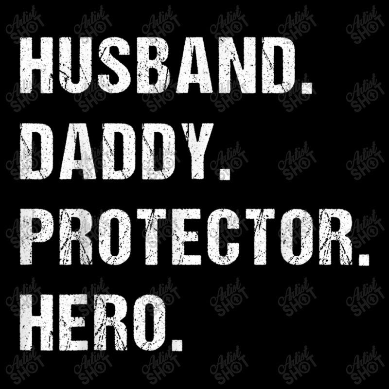 Husband Daddy Protector Hero Fathers Day Gift For Dad Wife Funny Men Women's V-Neck T-Shirt by Aria-Proctor | Artistshot