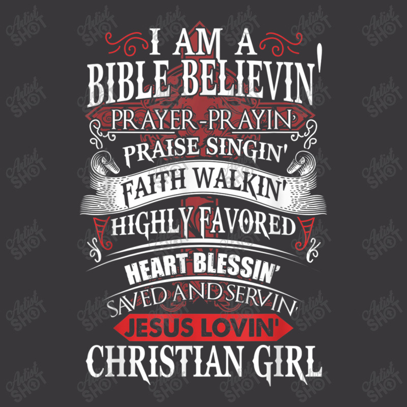 I Am A Bible Believing Prayer-prayin Prase Singing Faith Character Ani Ladies Curvy T-Shirt by Aria-Proctor | Artistshot