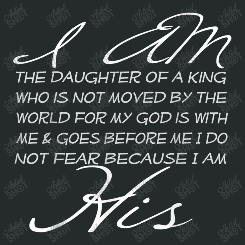 I Am His Daughter Of A King Inspiring Faith Christian Women Poster Women's Triblend Scoop T-shirt by Aria-Proctor | Artistshot