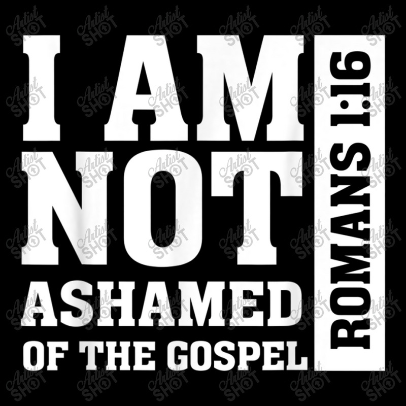 I Am Not Ashamed Of The Gospel Romans Christian Bible Verse Painting Maternity Scoop Neck T-shirt by Aria-Proctor | Artistshot