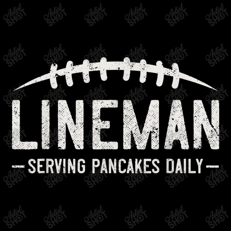 Lineman Serving Pancakes Daily Funny Vintage Football Men's 3/4 Sleeve Pajama Set | Artistshot