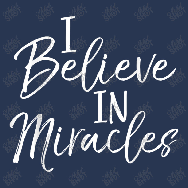 I Believe In Miracles Shirt Vintage Cool Bold Christian Tee Women My F Men Denim Jacket | Artistshot