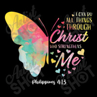 I Can Do All Things Through Christ Religous Bible Butterfly Retro Legging | Artistshot