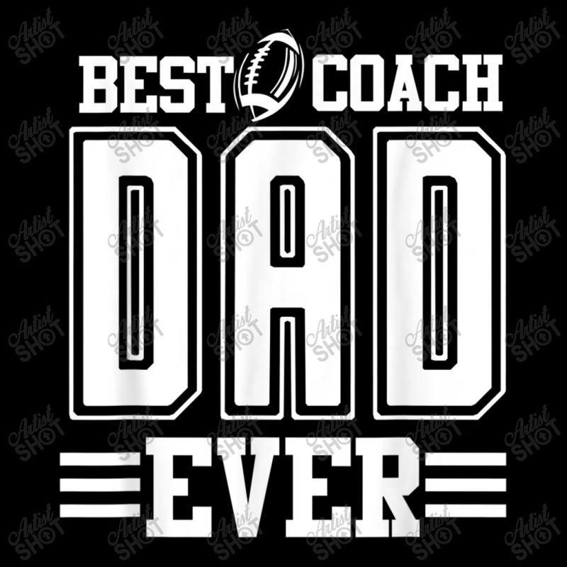 Mens Best Coach Dad Ever Football Fathers Day Funny High School Pocket T-shirt | Artistshot