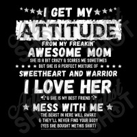 I Get My Attitude From My Freaking Awesome Mom Funny Gift Games Charac Adjustable Cap | Artistshot