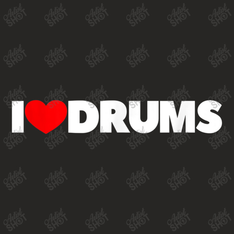 I Love Drums Mens My Favorite Ladies Fitted T-Shirt by Aria-Proctor | Artistshot