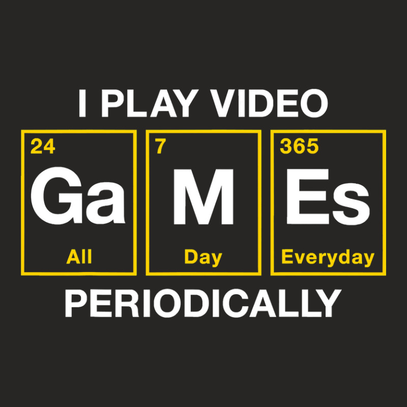 I Play Video Games Periodically Element Blocks Ladies Fitted T-Shirt by bakien89 | Artistshot