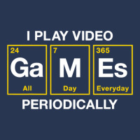 I Play Video Games Periodically Element Blocks Ladies Denim Jacket | Artistshot