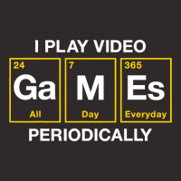 I Play Video Games Periodically Element Blocks Racerback Tank | Artistshot