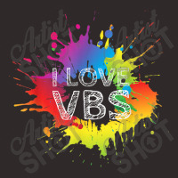 I Love Vbs Apparel Crew Vacation Bible School Paint Splatter Birthday Racerback Tank | Artistshot