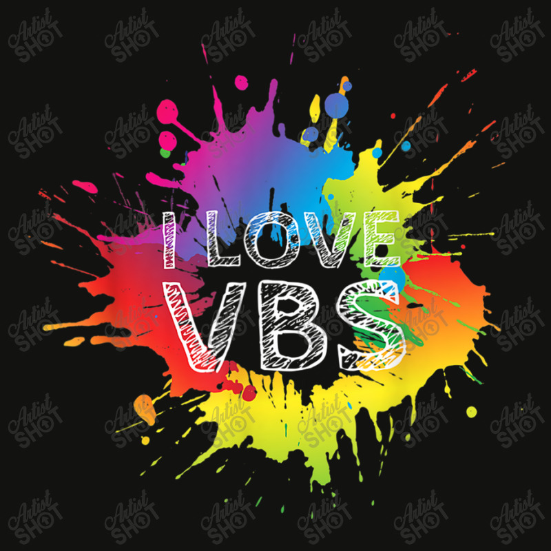 I Love Vbs Apparel Crew Vacation Bible School Paint Splatter Birthday Scorecard Crop Tee by Aria-Proctor | Artistshot