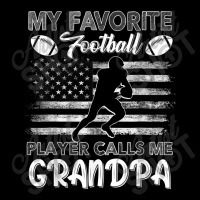 My Favorite Football Player Calls Me Grandpa Usa Flag Retro Adjustable Cap | Artistshot