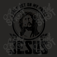 I Only Get On My Knees For Jesus Faith Christian Cartoon Character Ladies Fitted T-shirt | Artistshot