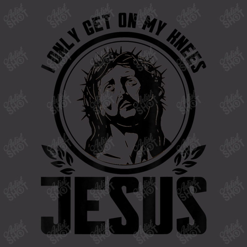 I Only Get On My Knees For Jesus Faith Christian Cartoon Character Ladies Curvy T-Shirt by Aria-Proctor | Artistshot