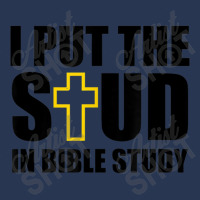 I Put The Stud In Bible Study Painting Ladies Denim Jacket | Artistshot