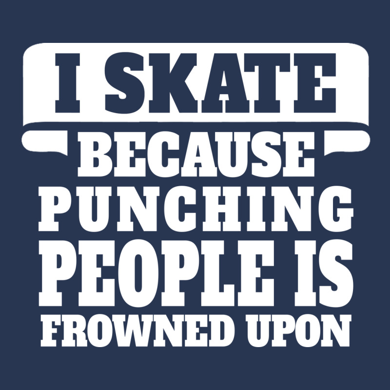 I Skate Because Punching People Is Frowned Upon Ladies Denim Jacket by tshiart | Artistshot