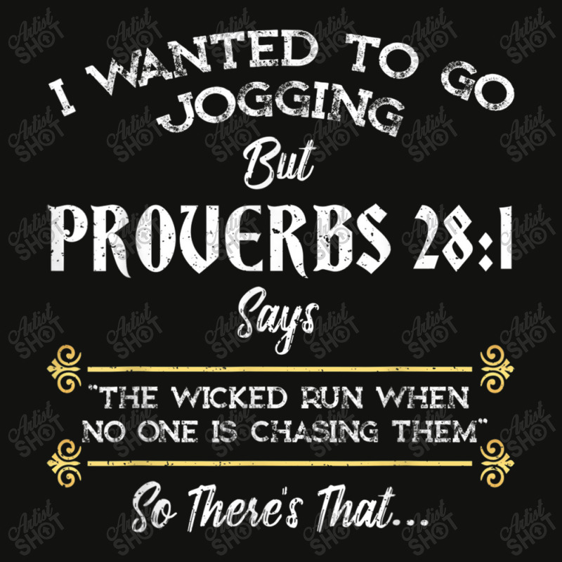 I Wanted To Go Jogging But Proverbs Christian Music Retro Scorecard Crop Tee by Aria-Proctor | Artistshot