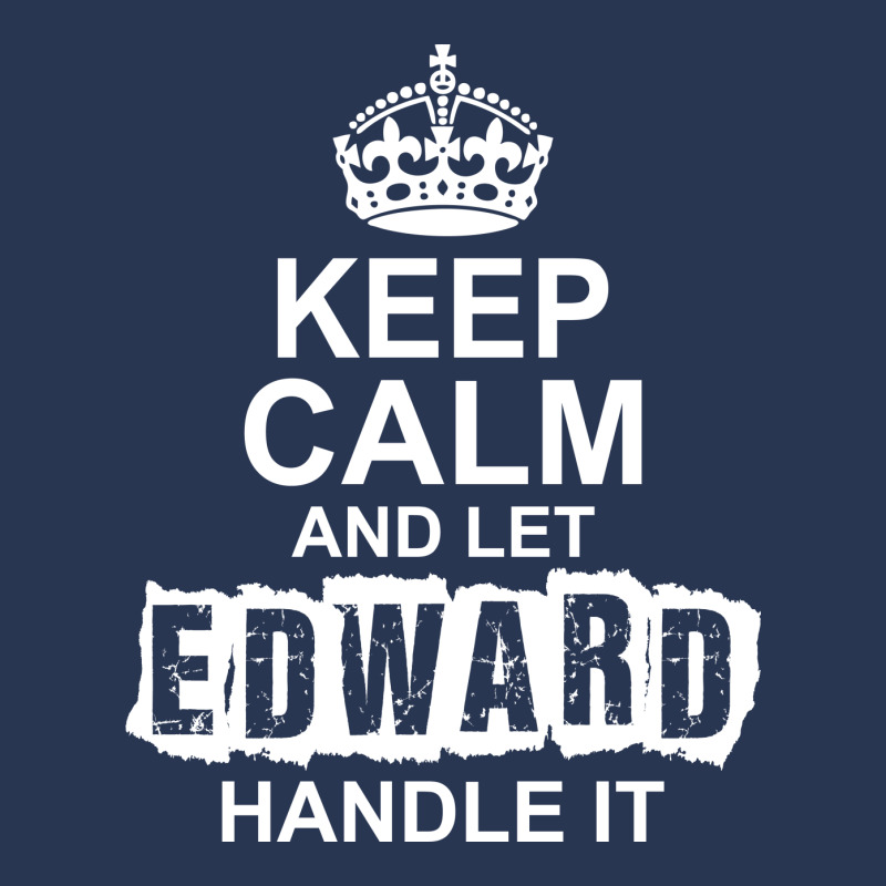 Keep Calm And Let Edward Handle It Ladies Denim Jacket by tshiart | Artistshot