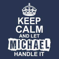 Keep Calm And Let Michael Handle It Ladies Denim Jacket | Artistshot