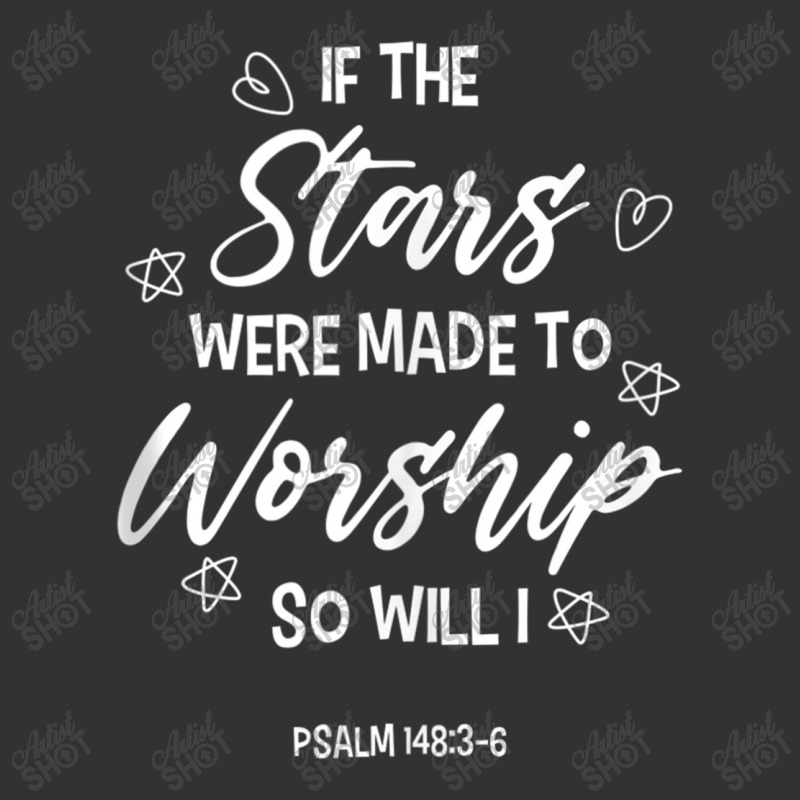 If The Stars Were Made To Worship So Will I Christian Faith Cartoon Ch Vintage Hoodie | Artistshot