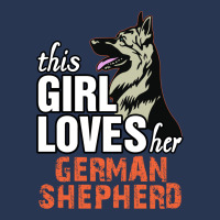 This Girl Loves Her German Shepherd Ladies Denim Jacket | Artistshot